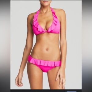 Ralph Lauren blue label ruffle low rise bikini